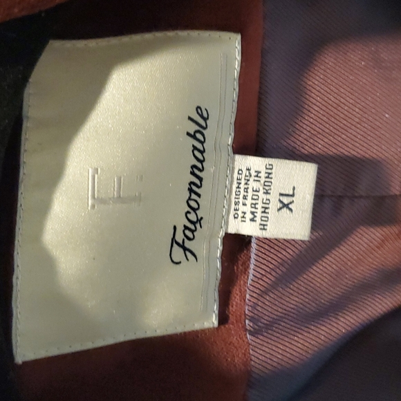 Faconnable jacket size XL, burgundy velvety texture - Picture 2 of 6